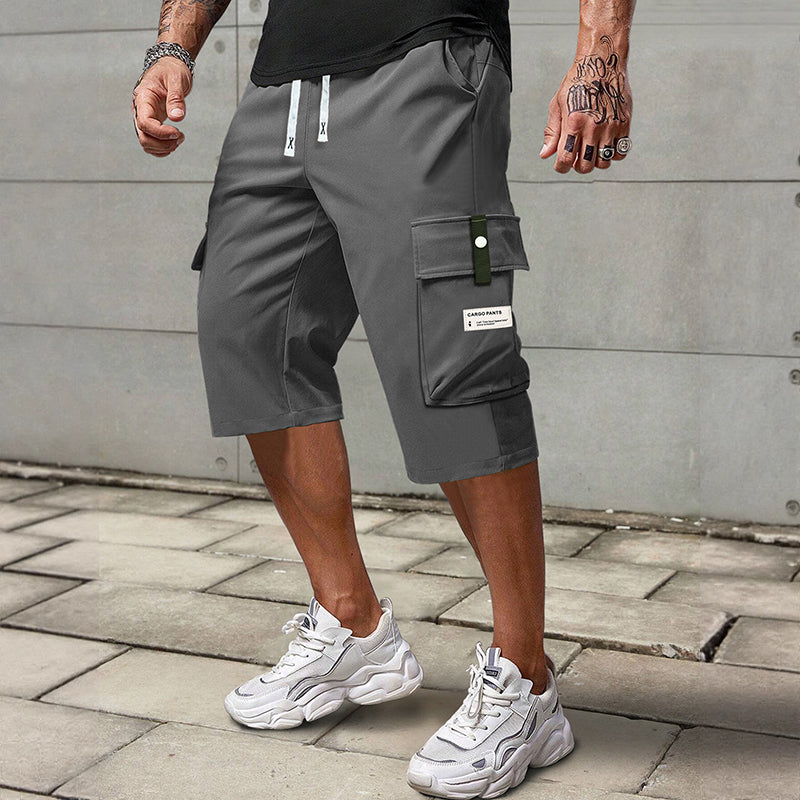Maverick Men's Cargo Pants | Adjustable Drawstring, Breathable Polyester, Black 5