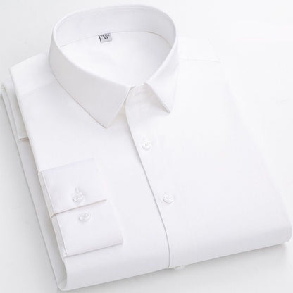 Maverick Men's Dress Shirt | High-Stretch, Wrinkle-Resistant, White 10
