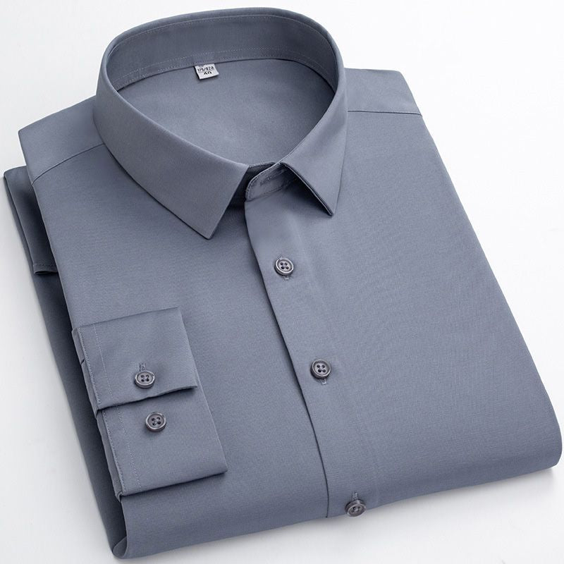 Maverick Men's Dress Shirt | High-Stretch, Wrinkle-Resistant, White 13