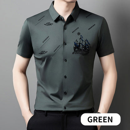 Maverick Men's Dress Shirt | Premium Soft Fabric, Regular Fit 10