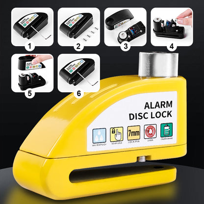 Maverick Motorcycle Disc Lock | Anti-Theft Alarm, Waterproof Alloy 7