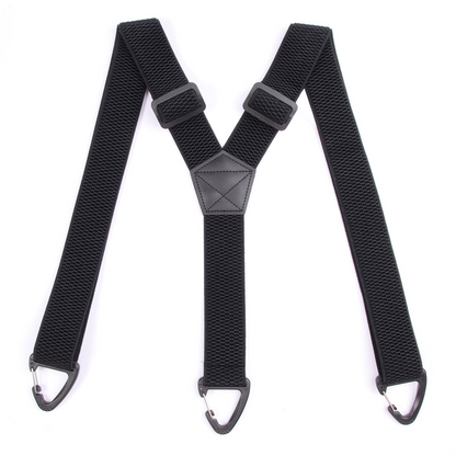 Maverick Suspenders for Men | Adjustable Black X-Back Design 1