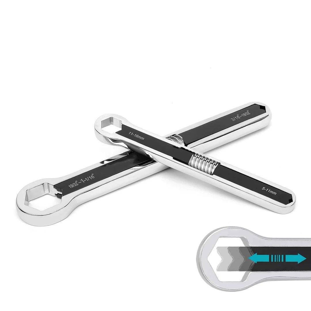 Mighty Adjustable Wrench Set | Durable Carbon Steel, Multi-Fastener Compatibility 1