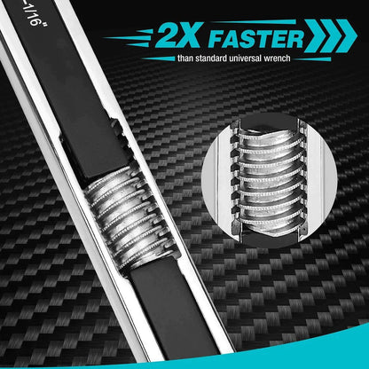 Mighty Adjustable Wrench Set | Durable Carbon Steel, Multi-Fastener Compatibility 6