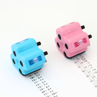 Mighty Math Roller Stamp | 4-in-1 Exercise Creator, Refillable Ink 3