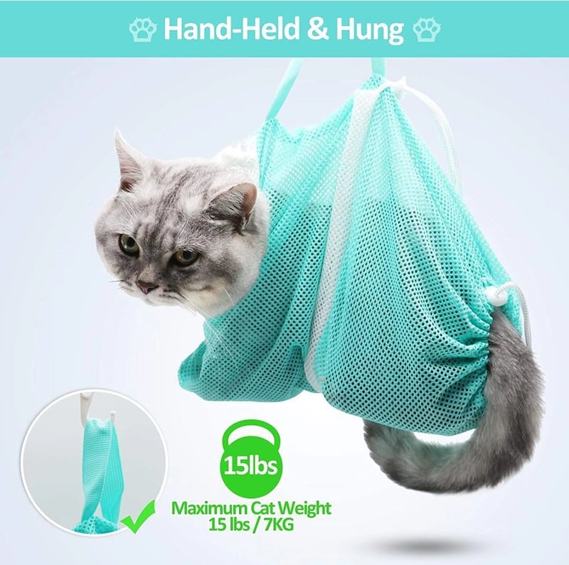 Milo Cat Grooming Bag | Multi-Functional Bathing & Restraint Solution 2