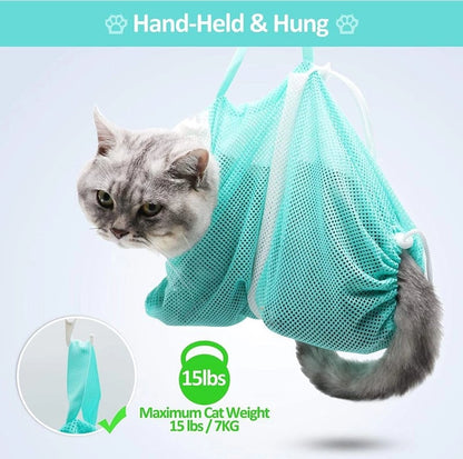 Milo Cat Grooming Bag | Multi-Functional Bathing & Restraint Solution 2
