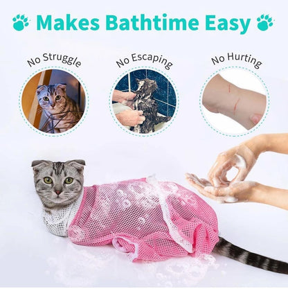 Milo Cat Grooming Bag | Multi-Functional Bathing & Restraint Solution 8