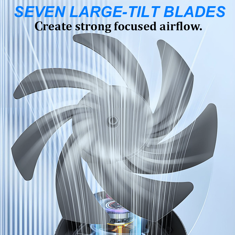 Milo Mini Desk Fan | 100 Speed, Quiet, Rechargeable 3