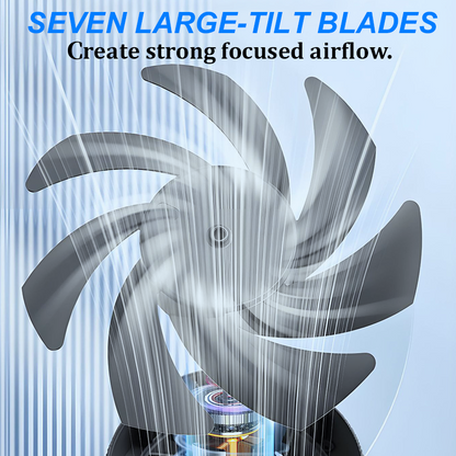 Milo Mini Desk Fan | 100 Speed, Quiet, Rechargeable 3