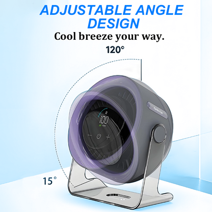 Milo Mini Desk Fan | 100 Speed, Quiet, Rechargeable 5