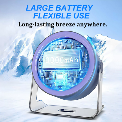 Milo Mini Desk Fan | 100 Speed, Quiet, Rechargeable 8