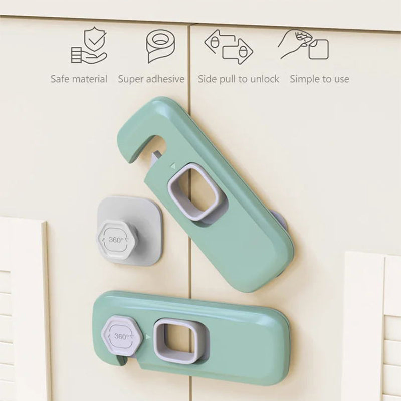 Milo Refrigerator Lock | Childproof, Durable ABS, Easy Installation 3