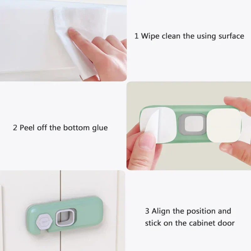 Milo Refrigerator Lock | Childproof, Durable ABS, Easy Installation 4