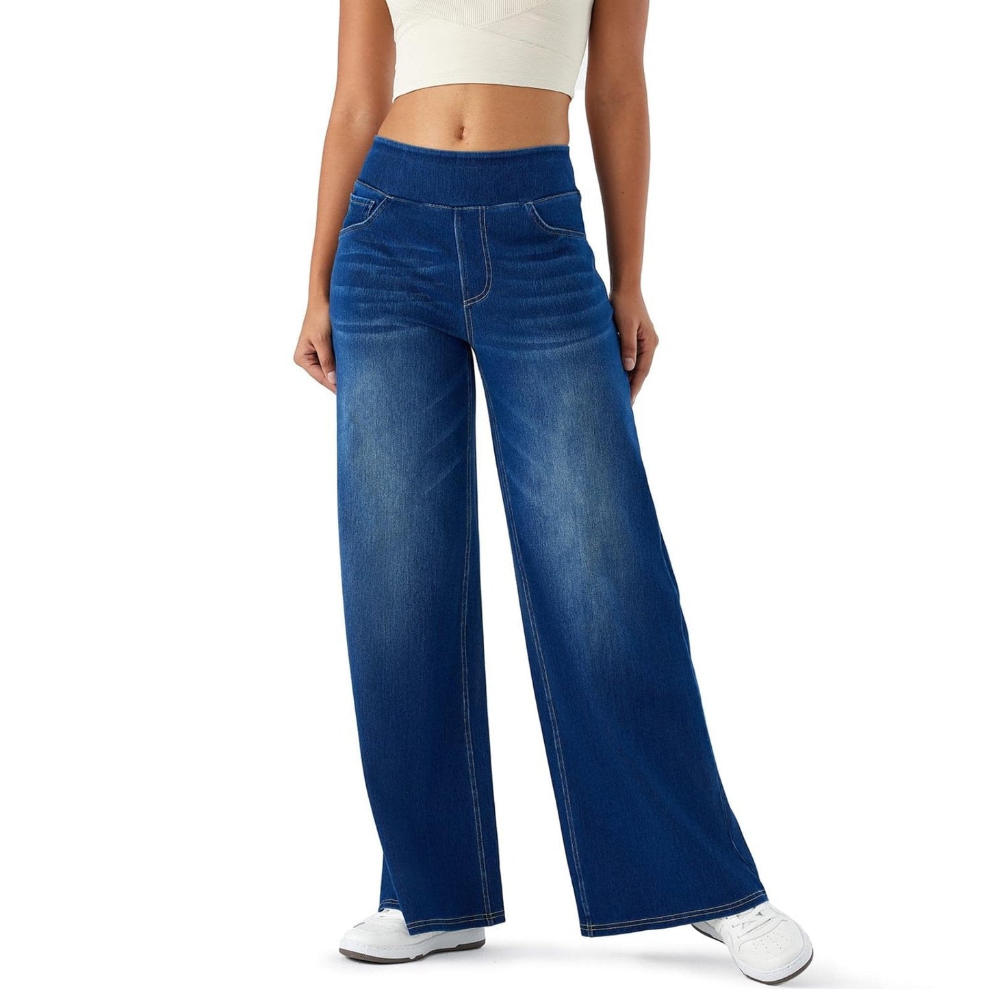 Mira Baggy Jeans | High-Stretch, Multiple Pockets 1