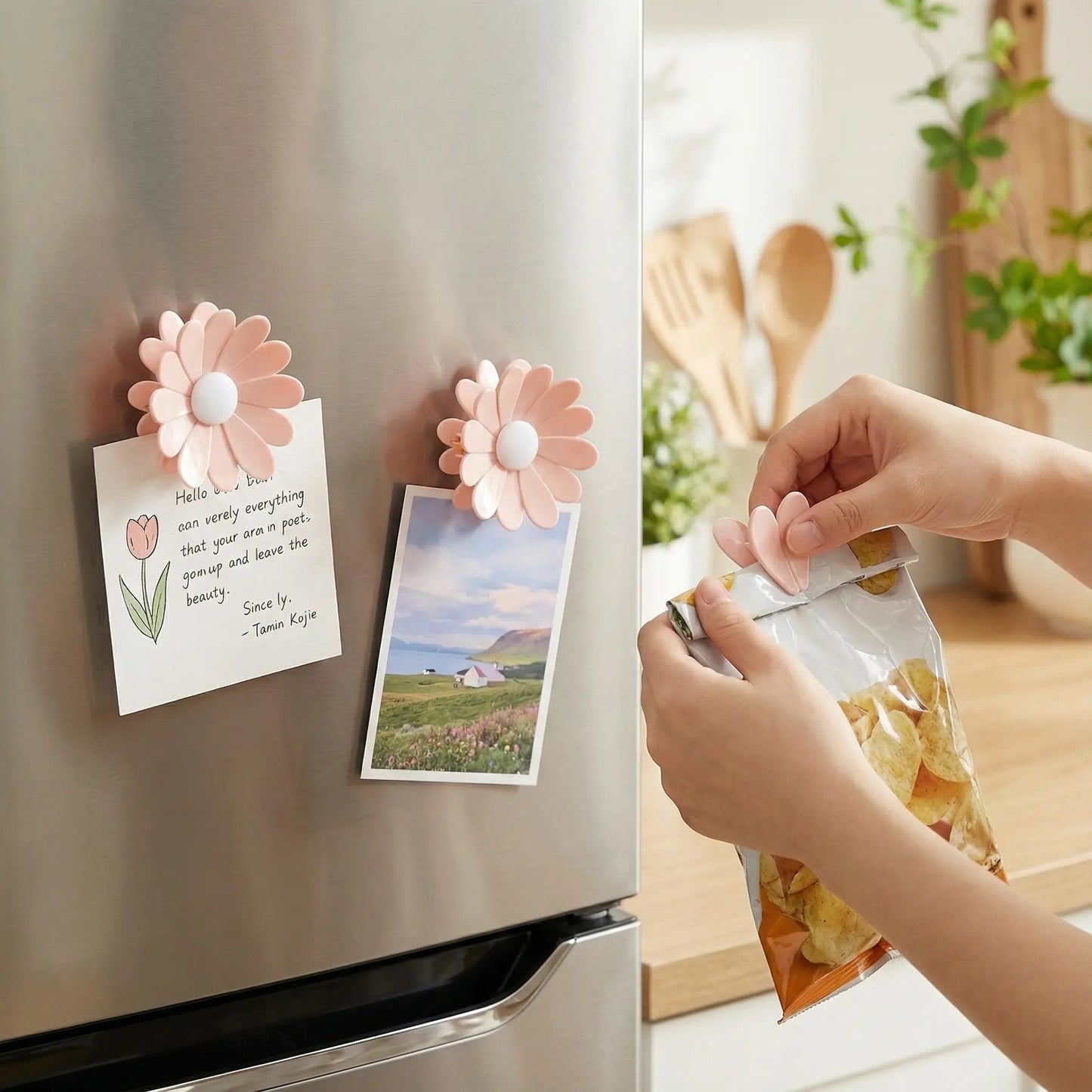 Mira Cherry Blossom Clip | Magnetic Sealing Design 2