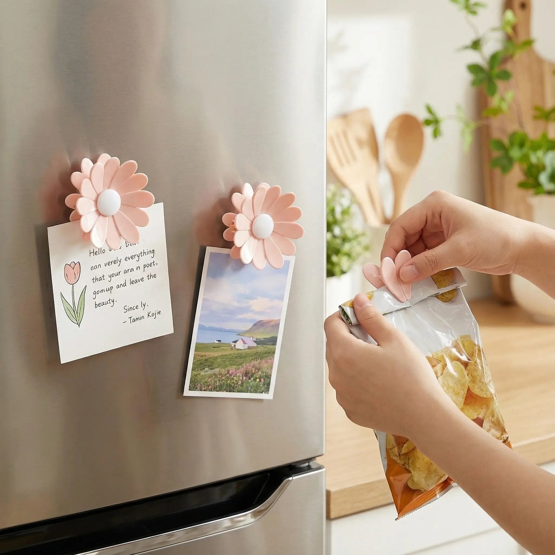 Mira Cherry Blossom Clip | Magnetic Sealing Design 2