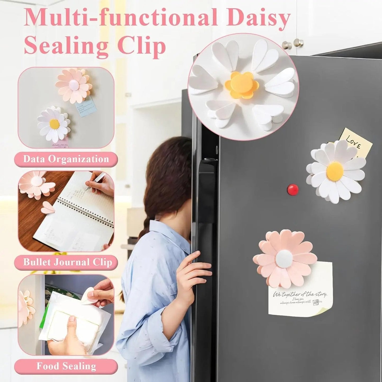Mira Cherry Blossom Clip | Magnetic Sealing Design 6