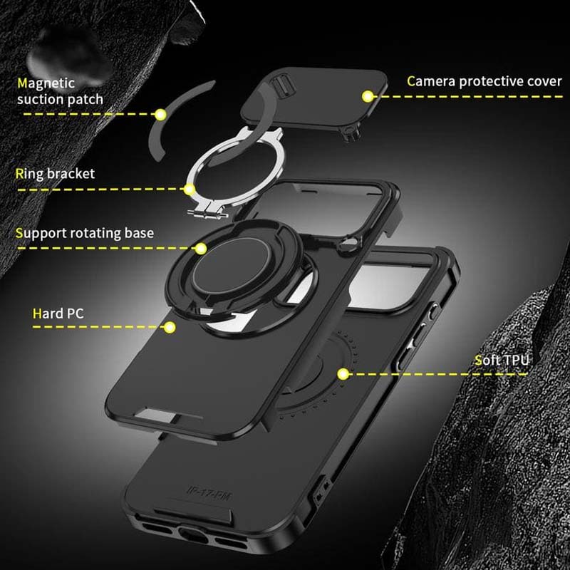 Mira Magnetic Phone Case | Military-Grade Protection, 360° Rotatable Stand 6
