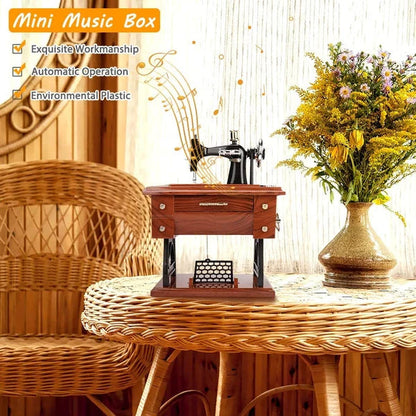 Mira Mini Sewing Machine Music Box | Retro Design, No Battery Required 1