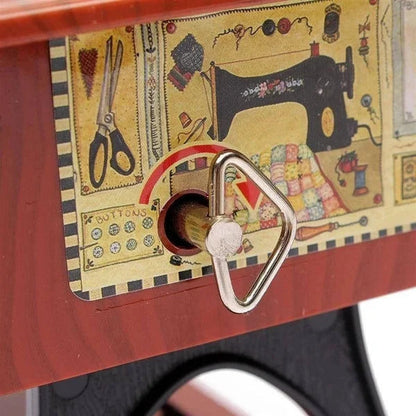 Mira Mini Sewing Machine Music Box | Retro Design, No Battery Required 5