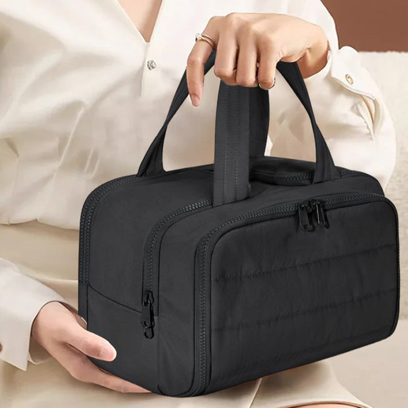 Mira Travel Makeup Bag | Large Capacity, Waterproof Nylon 1