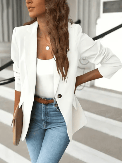 Mira Women's Blazer | Black, Minimalist, Form-Fitting Design 0