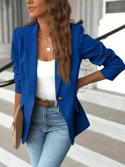 Mira Women's Blazer | Black, Minimalist, Form-Fitting Design 3