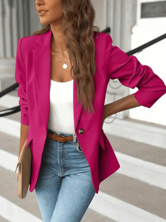 Mira Women's Blazer | Black, Minimalist, Form-Fitting Design 5
