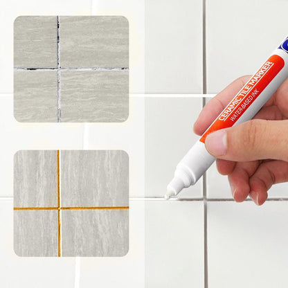 Mosaic Grout Pen | Waterproof, Mold-Resistant White Grout Marker 1