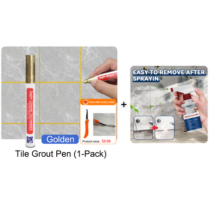 Mosaic Grout Pen | Waterproof, Mold-Resistant White Grout Marker 11