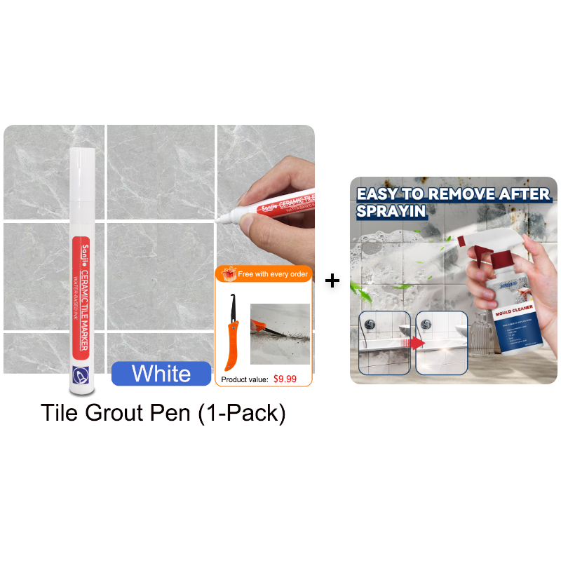 Mosaic Grout Pen | Waterproof, Mold-Resistant White Grout Marker 13