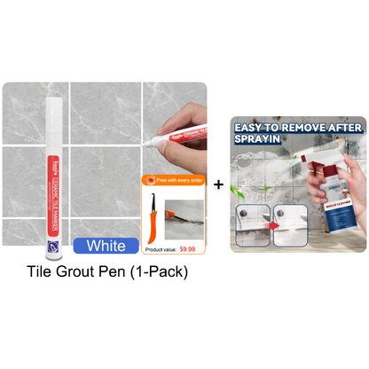 Mosaic Grout Pen | Waterproof, Mold-Resistant White Grout Marker 13