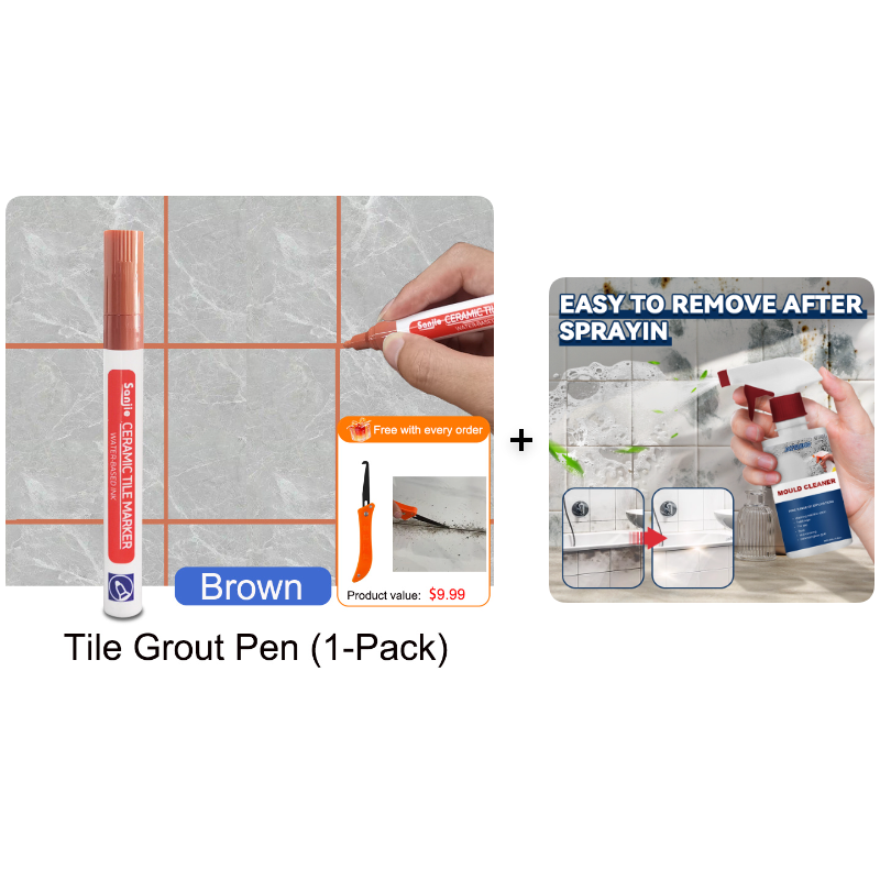 Mosaic Grout Pen | Waterproof, Mold-Resistant White Grout Marker 15