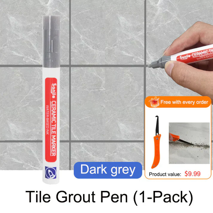 Mosaic Grout Pen | Waterproof, Mold-Resistant White Grout Marker 16