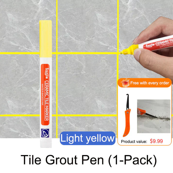 Mosaic Grout Pen | Waterproof, Mold-Resistant White Grout Marker 19