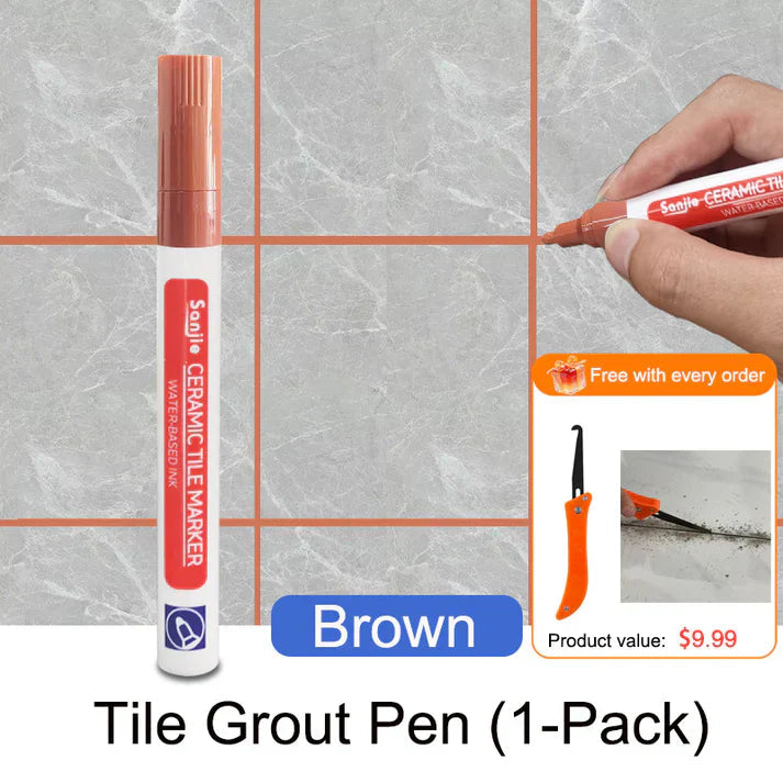 Mosaic Grout Pen | Waterproof, Mold-Resistant White Grout Marker 21