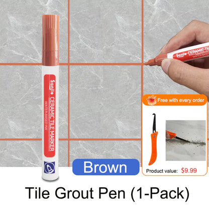 Mosaic Grout Pen | Waterproof, Mold-Resistant White Grout Marker 21