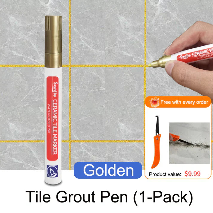 Mosaic Grout Pen | Waterproof, Mold-Resistant White Grout Marker 23