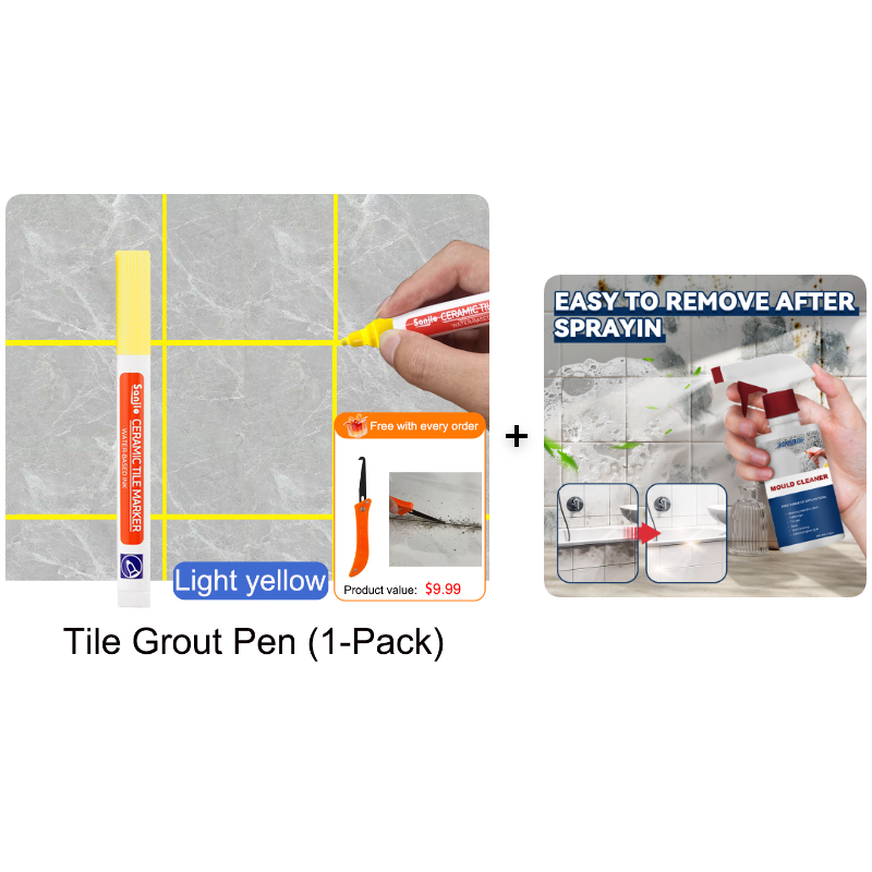 Mosaic Grout Pen | Waterproof, Mold-Resistant White Grout Marker 24