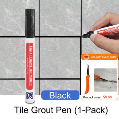 Mosaic Grout Pen | Waterproof, Mold-Resistant White Grout Marker 25