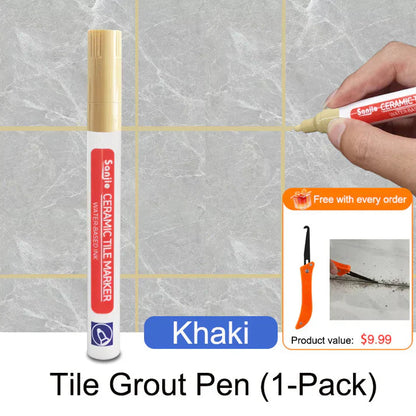 Mosaic Grout Pen | Waterproof, Mold-Resistant White Grout Marker 27