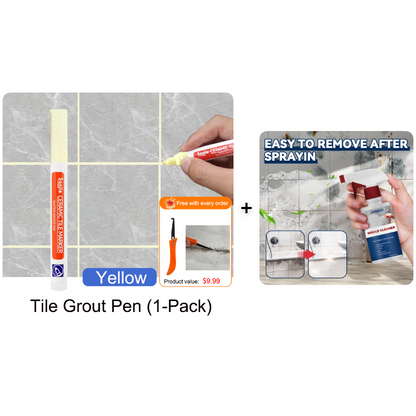 Mosaic Grout Pen | Waterproof, Mold-Resistant White Grout Marker 29