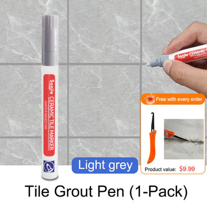 Mosaic Grout Pen | Waterproof, Mold-Resistant White Grout Marker 30