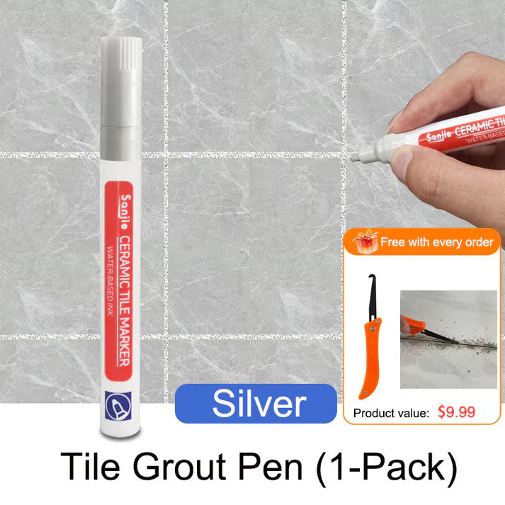 Mosaic Grout Pen | Waterproof, Mold-Resistant White Grout Marker 9