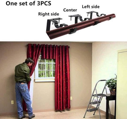 Nora Curtain Rod Brackets | No Drill, Heavy-Duty 6