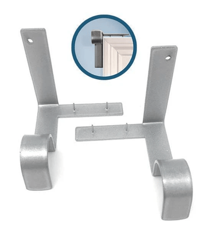Nora Curtain Rod Brackets | No Drill, Heavy-Duty 7