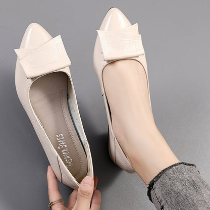 Nora Women's Pumps | Black PU Leather, Comfortable Fit 3