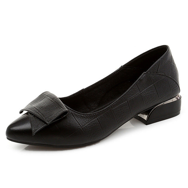 Nora Women's Pumps | Black PU Leather, Comfortable Fit 5
