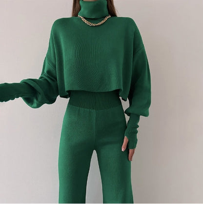 Novelle Knit Suit for Ladies | Knitted Turtleneck, Flexible and Stylish 9